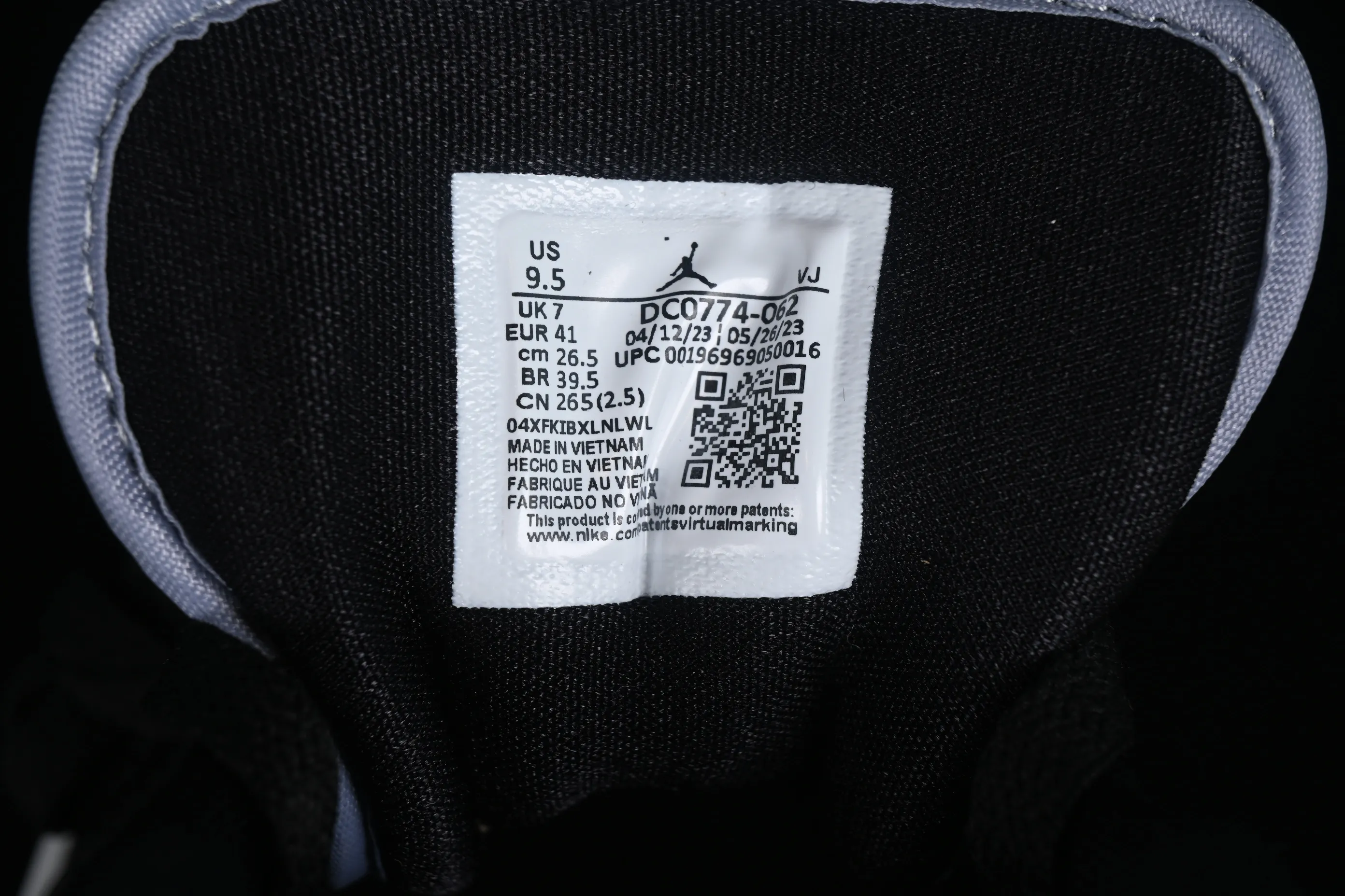 All categories Air Jordan Jordan series basketball shoes Air Jordan 1 Low G version pure original Air Jordan 1 Low AJ1 Joe 1 black gray red hook low-top cultural basketball shoes DC0774-062